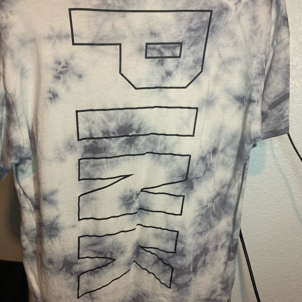 Vs Pink Marble V-Neck Tee!